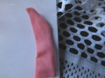 skipper pink knit sock